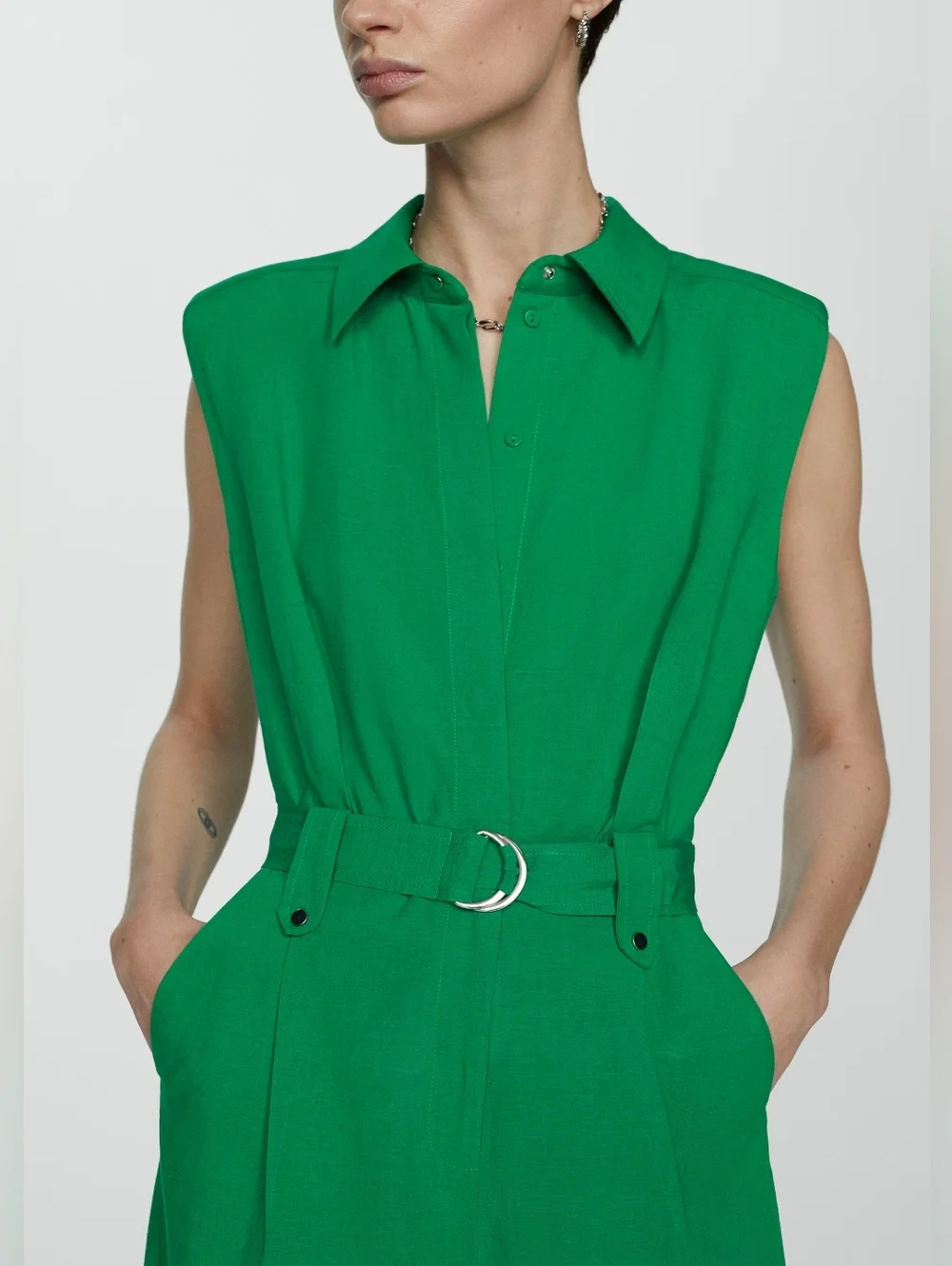 Mango Jumpsuit with belt clips